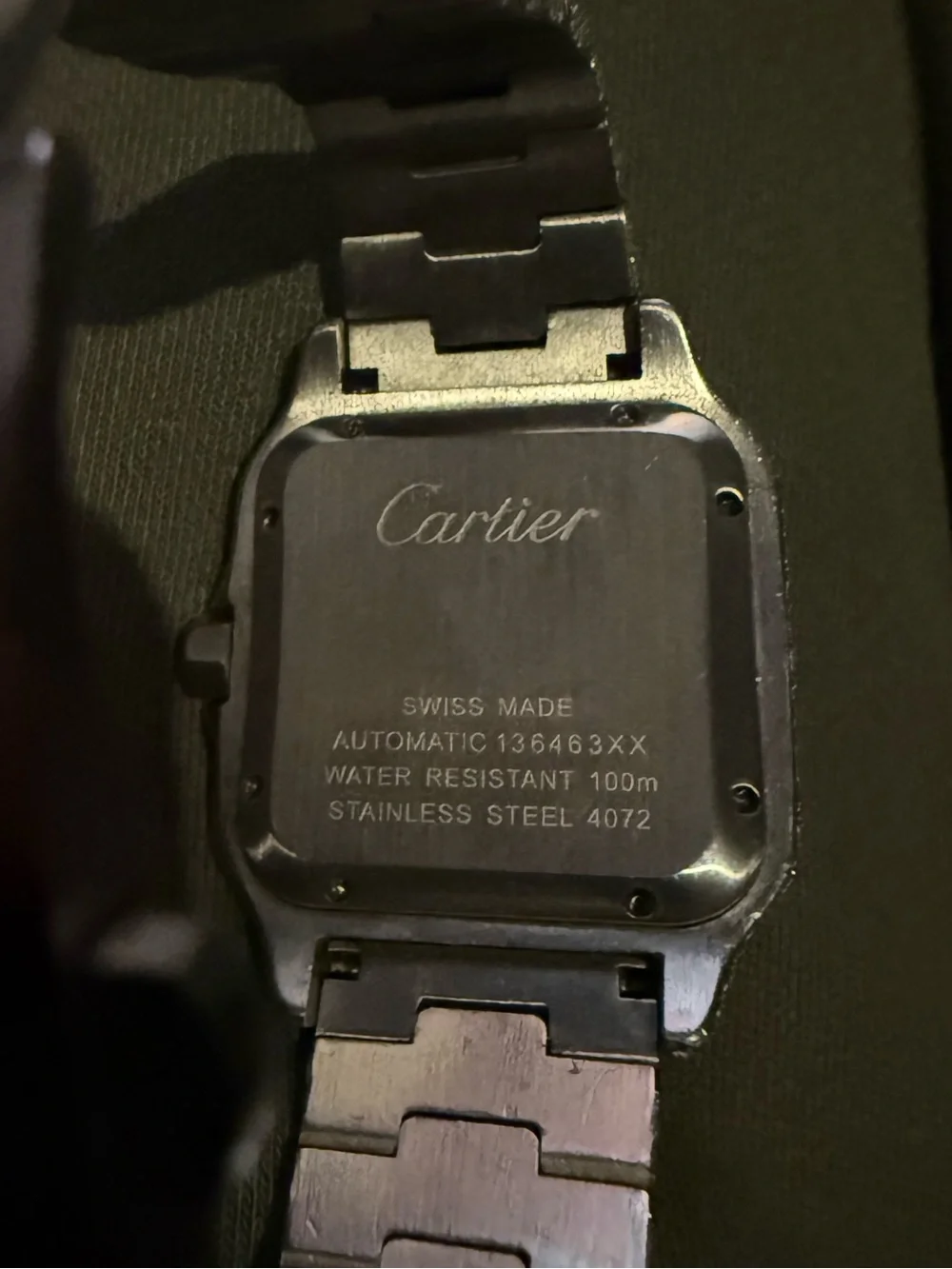 Silver-Tone Men's Cartier watch